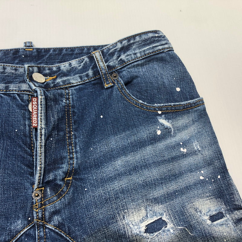 【中古品】【メンズ】 DSQUARED2 ディースクアード SKINNY DENIM PANT S71LB0004 S3034 スキニー デニム パンツ ボトムス ジーンズ 152-260622-sa-16-tei サイズ：48 カラー：インディゴ 万代Net店