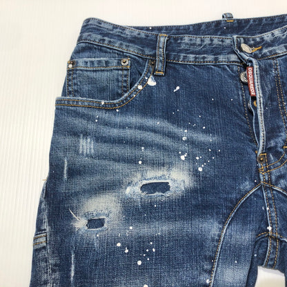 【中古品】【メンズ】 DSQUARED2 ディースクアード SKINNY DENIM PANT S71LB0004 S3034 スキニー デニム パンツ ボトムス ジーンズ 152-260622-sa-16-tei サイズ：48 カラー：インディゴ 万代Net店