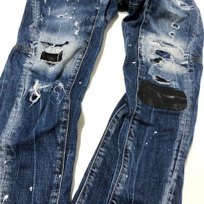 【中古品】【メンズ】 DSQUARED2 ディースクアード SKINNY DENIM PANT S71LB0004 S3034 スキニー デニム パンツ ボトムス ジーンズ 152-260622-sa-16-tei サイズ：48 カラー：インディゴ 万代Net店