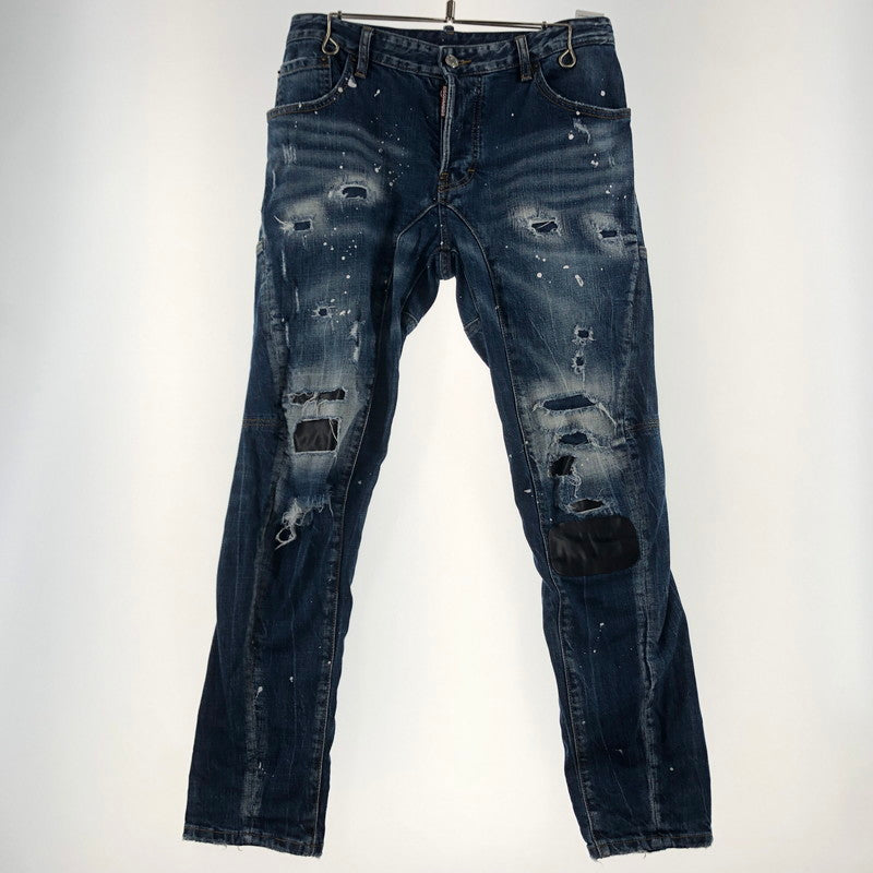 【中古品】【メンズ】 DSQUARED2 ディースクアード SKINNY DENIM PANT S71LB0004 S3034 スキニー デニム パンツ ボトムス ジーンズ 152-260622-sa-16-tei サイズ：48 カラー：インディゴ 万代Net店