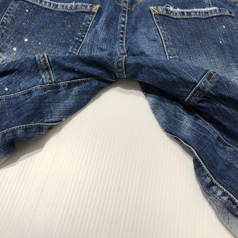 【中古品】【メンズ】 DSQUARED2 ディースクアード SKINNY DENIM PANT S71LB0004 S3034 スキニー デニム パンツ ボトムス ジーンズ 152-260622-sa-16-tei サイズ：48 カラー：インディゴ 万代Net店