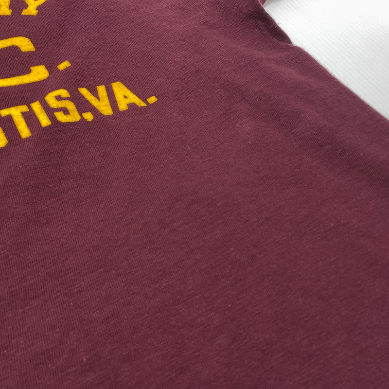 【中古品】【メンズ】 WAREHOUSE ウエアハウス PRINT-T FORT EUSTIS 4601 プリント Tシャツ フォート ユースティス 半袖 トップス 145-260808-sa-02-tei サイズ：M カラー：ボルドー 万代Net店