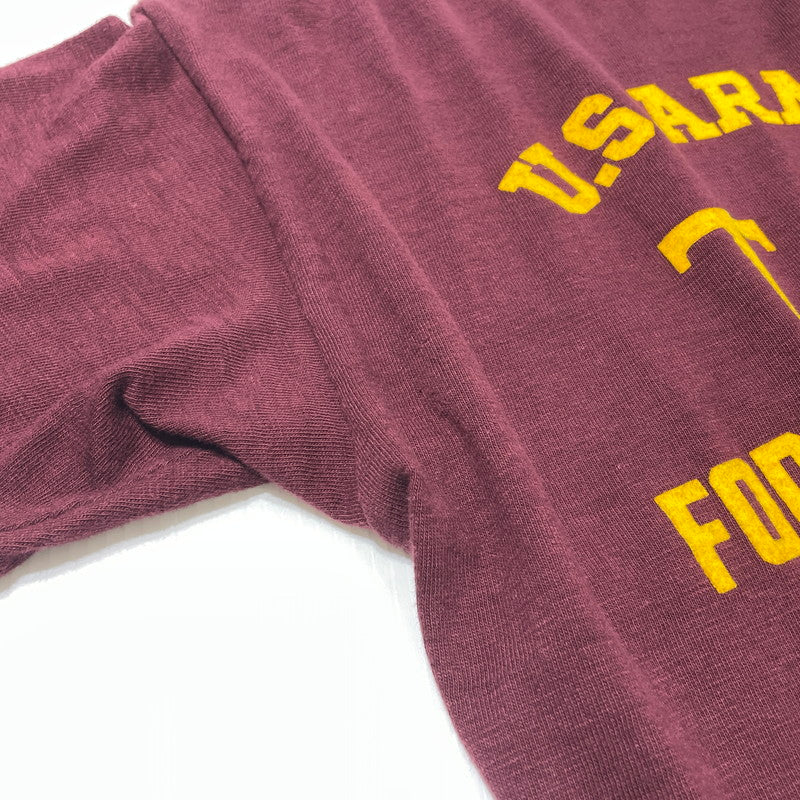 【中古品】【メンズ】 WAREHOUSE ウエアハウス PRINT-T FORT EUSTIS 4601 プリント Tシャツ フォート ユースティス 半袖 トップス 145-260808-sa-02-tei サイズ：M カラー：ボルドー 万代Net店