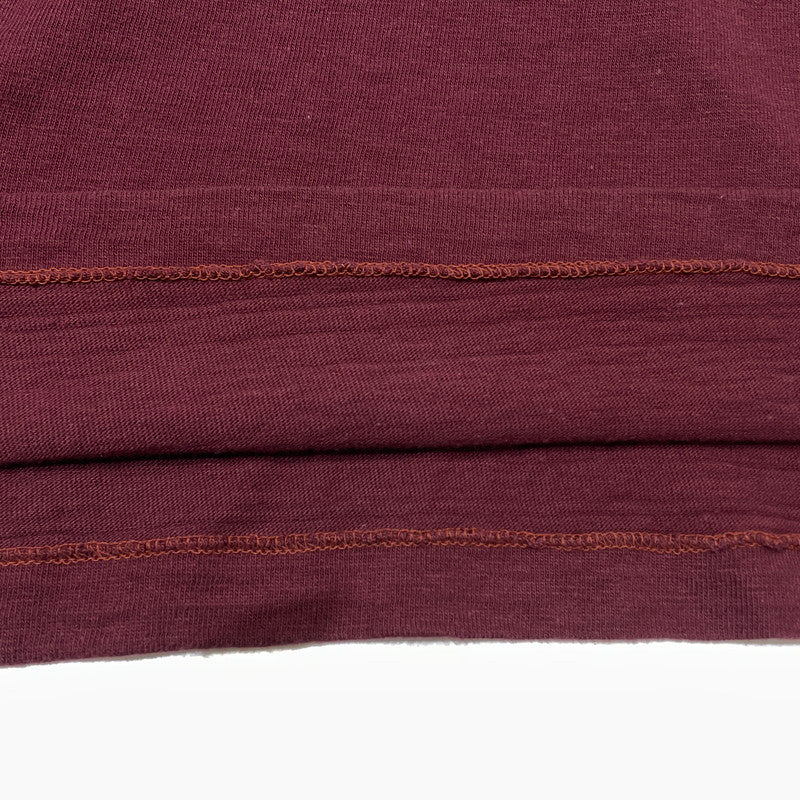 【中古品】【メンズ】 WAREHOUSE ウエアハウス PRINT-T FORT EUSTIS 4601 プリント Tシャツ フォート ユースティス 半袖 トップス 145-260808-sa-02-tei サイズ：M カラー：ボルドー 万代Net店