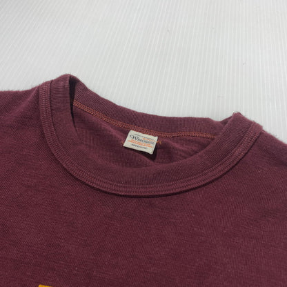 【中古品】【メンズ】 WAREHOUSE ウエアハウス PRINT-T FORT EUSTIS 4601 プリント Tシャツ フォート ユースティス 半袖 トップス 145-260808-sa-02-tei サイズ：M カラー：ボルドー 万代Net店
