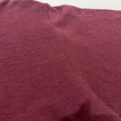 【中古品】【メンズ】 WAREHOUSE ウエアハウス PRINT-T FORT EUSTIS 4601 プリント Tシャツ フォート ユースティス 半袖 トップス 145-260808-sa-02-tei サイズ：M カラー：ボルドー 万代Net店