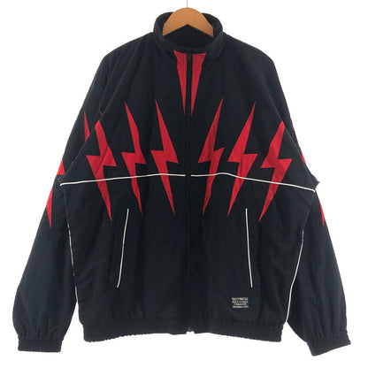 【中古品】【メンズ】 WACKO MARIA ワコマリア NYLON TRACK JACKET 25FW-WMO-TJ04 ナイロン トラック ジャケット アウター 140-260622-sa-03-tei サイズ：M カラー：ブラックレッド 万代Net店