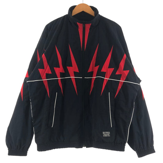 【中古品】【メンズ】 WACKO MARIA ワコマリア NYLON TRACK JACKET 25FW-WMO-TJ04 ナイロン トラック ジャケット アウター 140-260622-sa-03-tei サイズ：M カラー：ブラックレッド 万代Net店