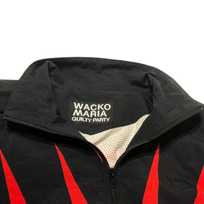 【中古品】【メンズ】 WACKO MARIA ワコマリア NYLON TRACK JACKET 25FW-WMO-TJ04 ナイロン トラック ジャケット アウター 140-260622-sa-03-tei サイズ：M カラー：ブラックレッド 万代Net店