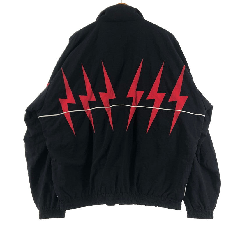 【中古品】【メンズ】 WACKO MARIA ワコマリア NYLON TRACK JACKET 25FW-WMO-TJ04 ナイロン トラック ジャケット アウター 140-260622-sa-03-tei サイズ：M カラー：ブラックレッド 万代Net店