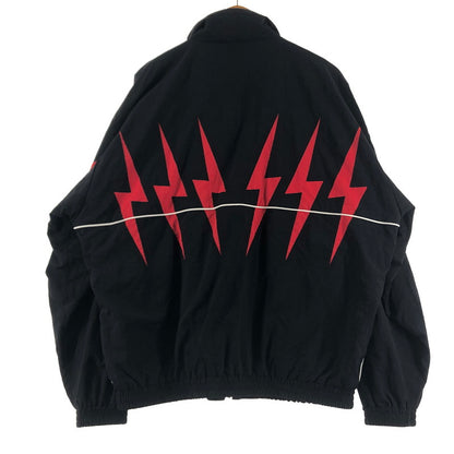 【中古品】【メンズ】 WACKO MARIA ワコマリア NYLON TRACK JACKET 25FW-WMO-TJ04 ナイロン トラック ジャケット アウター 140-260622-sa-03-tei サイズ：M カラー：ブラックレッド 万代Net店