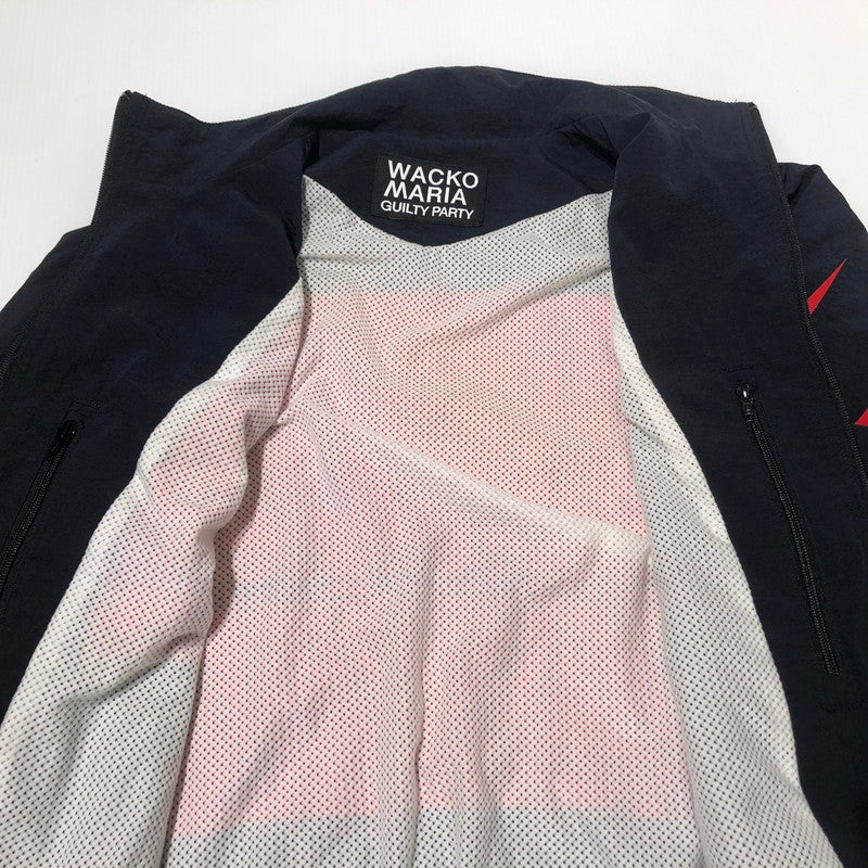 【中古品】【メンズ】 WACKO MARIA ワコマリア NYLON TRACK JACKET 25FW-WMO-TJ04 ナイロン トラック ジャケット アウター 140-260622-sa-03-tei サイズ：M カラー：ブラックレッド 万代Net店