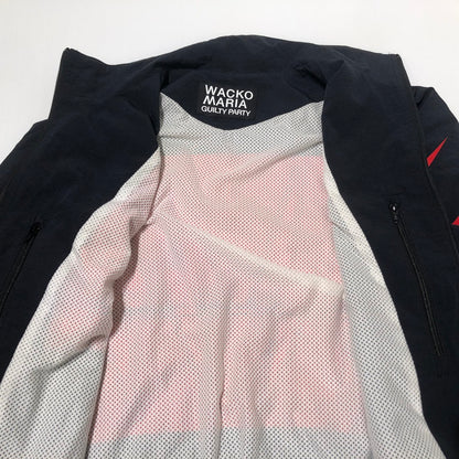 【中古品】【メンズ】 WACKO MARIA ワコマリア NYLON TRACK JACKET 25FW-WMO-TJ04 ナイロン トラック ジャケット アウター 140-260622-sa-03-tei サイズ：M カラー：ブラックレッド 万代Net店