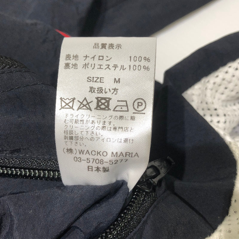 【中古品】【メンズ】 WACKO MARIA ワコマリア NYLON TRACK JACKET 25FW-WMO-TJ04 ナイロン トラック ジャケット アウター 140-260622-sa-03-tei サイズ：M カラー：ブラックレッド 万代Net店
