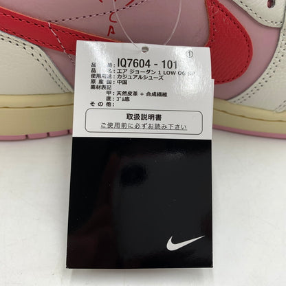 【中古品】【メンズ】 TRAVIS SCOTT トラヴィス スコット × NIKE ナイキ AIR JORDAN 1 RETRO LOW OG SAIL-TROPICAL PINK エアジョーダン1 レトロ ロー スニーカー 靴 160-260622-ko-20-tei サイズ：28cm カラー：ピンク 万代Net店