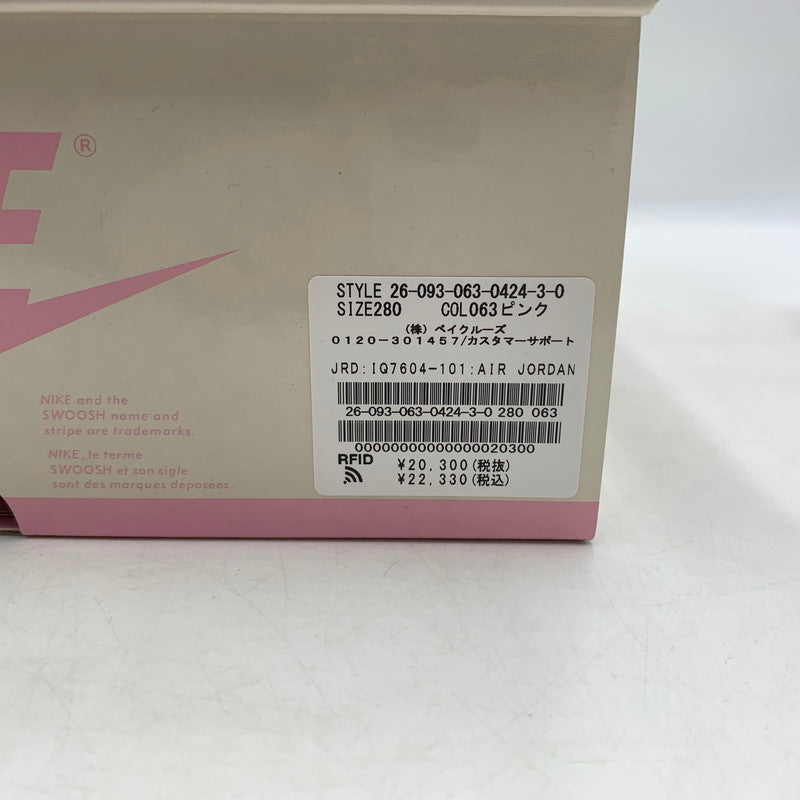 【中古品】【メンズ】 TRAVIS SCOTT トラヴィス スコット × NIKE ナイキ AIR JORDAN 1 RETRO LOW OG SAIL-TROPICAL PINK エアジョーダン1 レトロ ロー スニーカー 靴 160-260622-ko-20-tei サイズ：28cm カラー：ピンク 万代Net店