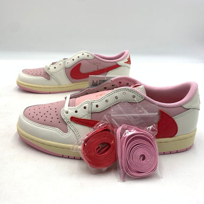 【中古品】【メンズ】 TRAVIS SCOTT トラヴィス スコット × NIKE ナイキ AIR JORDAN 1 RETRO LOW OG SAIL-TROPICAL PINK エアジョーダン1 レトロ ロー スニーカー 靴 160-260622-ko-20-tei サイズ：28cm カラー：ピンク 万代Net店