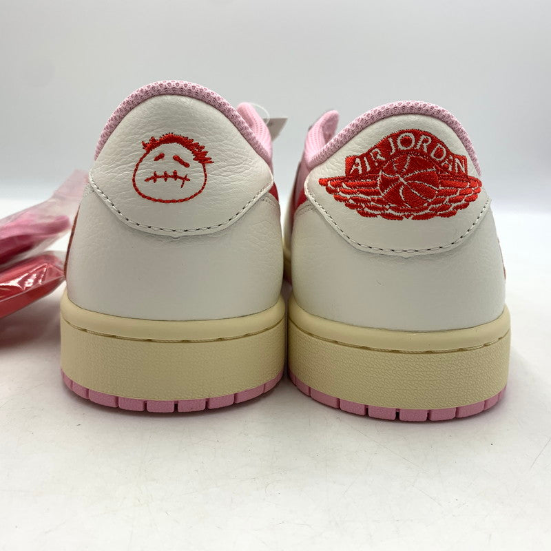 【中古品】【メンズ】 TRAVIS SCOTT トラヴィス スコット × NIKE ナイキ AIR JORDAN 1 RETRO LOW OG SAIL-TROPICAL PINK エアジョーダン1 レトロ ロー スニーカー 靴 160-260622-ko-20-tei サイズ：28cm カラー：ピンク 万代Net店