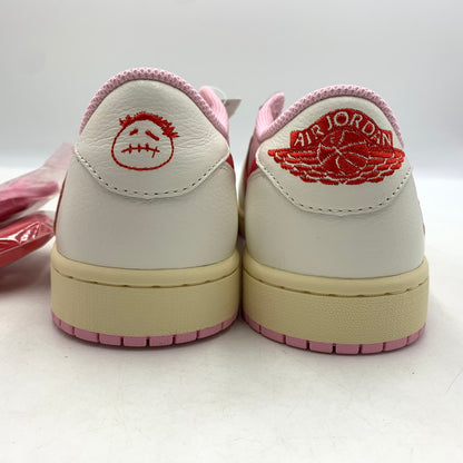 【中古品】【メンズ】 TRAVIS SCOTT トラヴィス スコット × NIKE ナイキ AIR JORDAN 1 RETRO LOW OG SAIL-TROPICAL PINK エアジョーダン1 レトロ ロー スニーカー 靴 160-260622-ko-20-tei サイズ：28cm カラー：ピンク 万代Net店