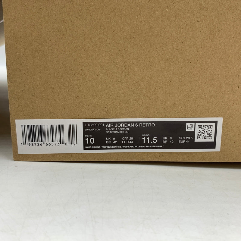 【中古品】【メンズ】 NIKE ナイキ AIR JORDAN 6 RETRO INFRARED SALESMAN CT8529-001 エアジョーダン6 レトロ スニーカー 靴 シューズ 160-260627-ko-08-tei サイズ：28cm カラー：ブラックレッド 万代Net店