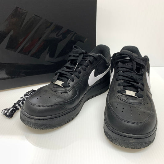 【中古品】【メンズ】 Supreme シュプリーム × NIKE ナイキ 別注 コラボ AIR FORCE 1 LOW BLACK WHITE CU9225-002 エアフォース1 ロー スニーカー 靴 シューズ 160-260624-ko-07-tei サイズ：27.5cm カラー：ブラック 万代Net店