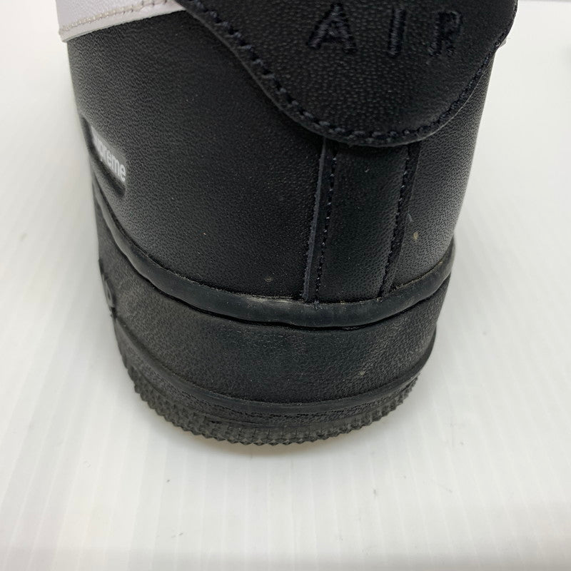 【中古品】【メンズ】 Supreme シュプリーム × NIKE ナイキ 別注 コラボ AIR FORCE 1 LOW BLACK WHITE CU9225-002 エアフォース1 ロー スニーカー 靴 シューズ 160-260624-ko-07-tei サイズ：27.5cm カラー：ブラック 万代Net店