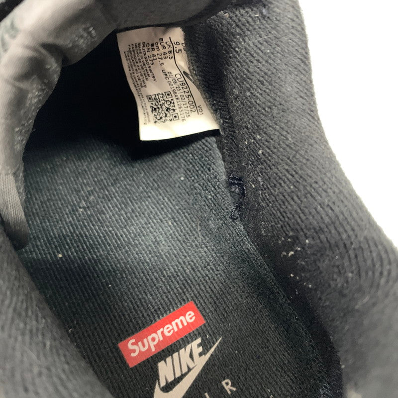 【中古品】【メンズ】 Supreme シュプリーム × NIKE ナイキ 別注 コラボ AIR FORCE 1 LOW BLACK WHITE CU9225-002 エアフォース1 ロー スニーカー 靴 シューズ 160-260624-ko-07-tei サイズ：27.5cm カラー：ブラック 万代Net店