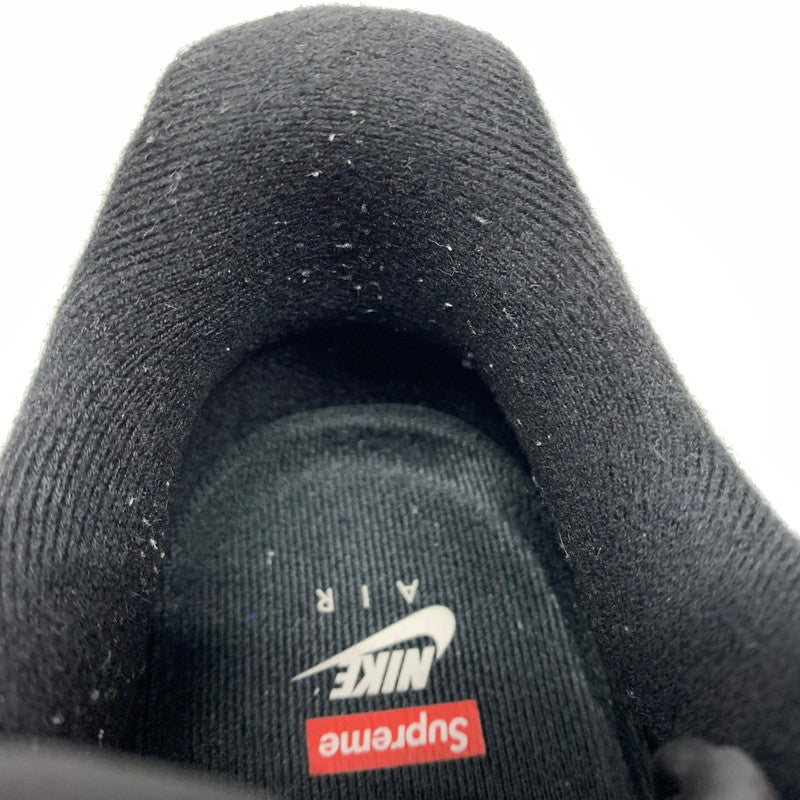 【中古品】【メンズ】 Supreme シュプリーム × NIKE ナイキ 別注 コラボ AIR FORCE 1 LOW BLACK WHITE CU9225-002 エアフォース1 ロー スニーカー 靴 シューズ 160-260624-ko-07-tei サイズ：27.5cm カラー：ブラック 万代Net店