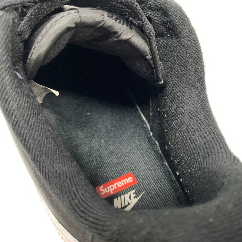 【中古品】【メンズ】 Supreme シュプリーム × NIKE ナイキ 別注 コラボ AIR FORCE 1 LOW BLACK WHITE CU9225-002 エアフォース1 ロー スニーカー 靴 シューズ 160-260624-ko-07-tei サイズ：27.5cm カラー：ブラック 万代Net店