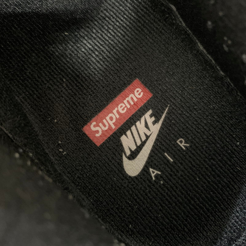 【中古品】【メンズ】 Supreme シュプリーム × NIKE ナイキ 別注 コラボ AIR FORCE 1 LOW BLACK WHITE CU9225-002 エアフォース1 ロー スニーカー 靴 シューズ 160-260624-ko-07-tei サイズ：27.5cm カラー：ブラック 万代Net店