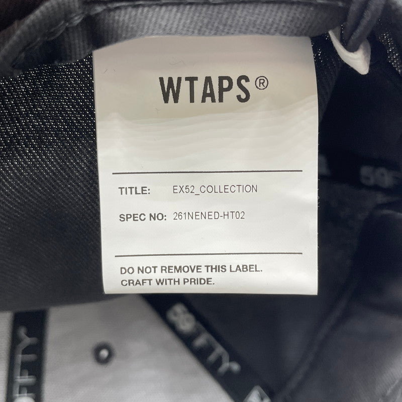 【中古品】【メンズ】 WTAPS ダブルタップス × NEWERA ニューエラ 別注 コラボ 26SS 59FIFTY LOW PRO CAP 261NENED-HT02 フィフティーナインフィフティ ロープロ キャップ 帽子 185-260704-yo-13-tei サイズ：60.6cm カラー：チャコール 万代Net店
