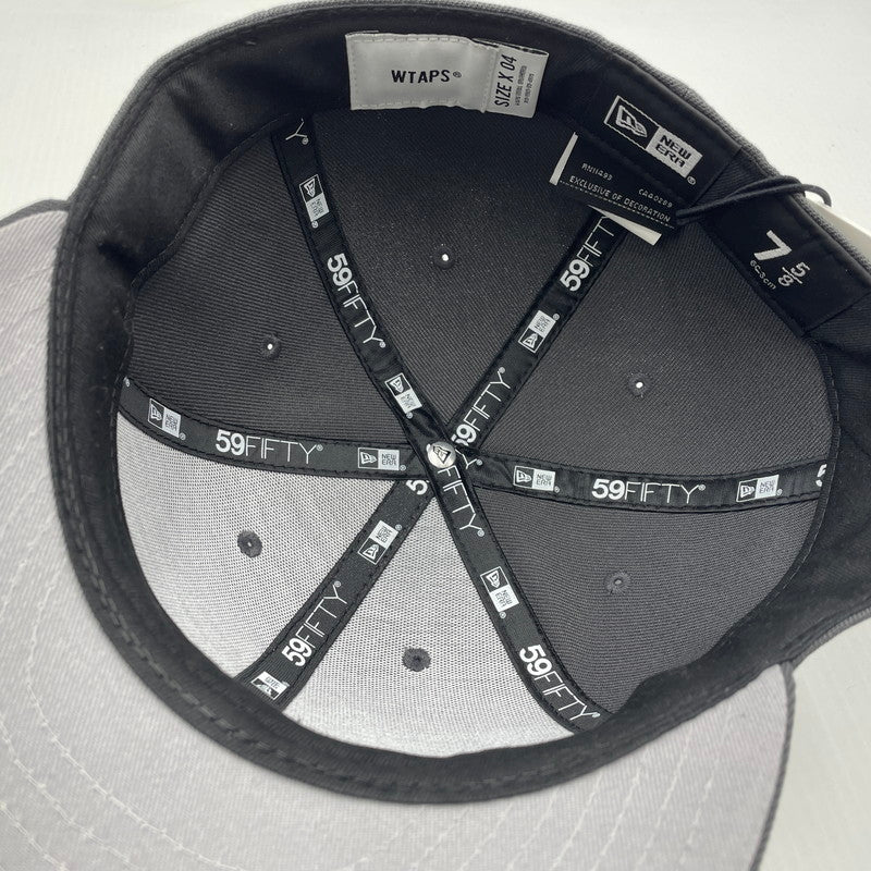 【中古品】【メンズ】 WTAPS ダブルタップス × NEWERA ニューエラ 別注 コラボ 26SS 59FIFTY LOW PRO CAP 261NENED-HT02 フィフティーナインフィフティ ロープロ キャップ 帽子 185-260704-yo-13-tei サイズ：60.6cm カラー：チャコール 万代Net店