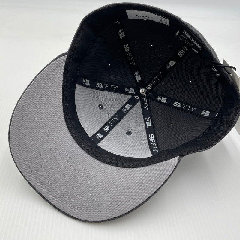 【中古品】【メンズ】 WTAPS ダブルタップス × NEWERA ニューエラ 別注 コラボ 26SS 59FIFTY LOW PRO CAP 261NENED-HT02 フィフティーナインフィフティ ロープロ キャップ 帽子 185-260704-yo-13-tei サイズ：60.6cm カラー：チャコール 万代Net店