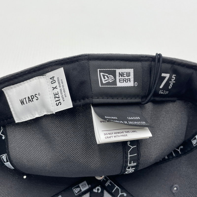 【中古品】【メンズ】 WTAPS ダブルタップス × NEWERA ニューエラ 別注 コラボ 26SS 59FIFTY LOW PRO CAP 261NENED-HT02 フィフティーナインフィフティ ロープロ キャップ 帽子 185-260704-yo-13-tei サイズ：60.6cm カラー：チャコール 万代Net店
