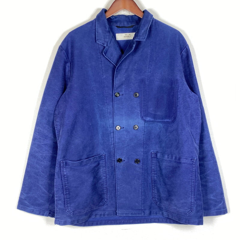 【現状渡し品】【メンズ】 EURO ユーロ 50's MOLESKIN DOUBLE BREASTED JACKET VINTAGE 50年代 モールスキン ダブルブレスト ジャケット アウター ヴィンテージ 145-260624-sa-02-tei サイズ：不明 カラー：ネイビー 万代Net店