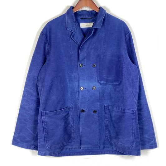 【現状渡し品】【メンズ】 EURO ユーロ 50's MOLESKIN DOUBLE BREASTED JACKET VINTAGE 50年代 モールスキン ダブルブレスト ジャケット アウター ヴィンテージ 145-260624-sa-02-tei サイズ：不明 カラー：ネイビー 万代Net店