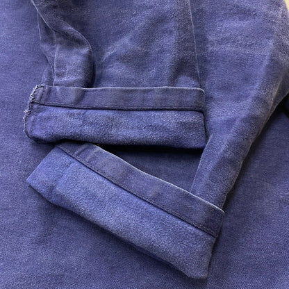 【現状渡し品】【メンズ】 EURO ユーロ 50's MOLESKIN DOUBLE BREASTED JACKET VINTAGE 50年代 モールスキン ダブルブレスト ジャケット アウター ヴィンテージ 145-260624-sa-02-tei サイズ：不明 カラー：ネイビー 万代Net店
