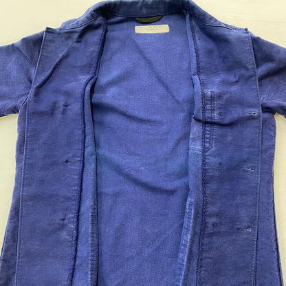 【現状渡し品】【メンズ】 EURO ユーロ 50's MOLESKIN DOUBLE BREASTED JACKET VINTAGE 50年代 モールスキン ダブルブレスト ジャケット アウター ヴィンテージ 145-260624-sa-02-tei サイズ：不明 カラー：ネイビー 万代Net店