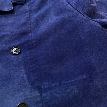 【現状渡し品】【メンズ】 EURO ユーロ 50's MOLESKIN DOUBLE BREASTED JACKET VINTAGE 50年代 モールスキン ダブルブレスト ジャケット アウター ヴィンテージ 145-260624-sa-02-tei サイズ：不明 カラー：ネイビー 万代Net店