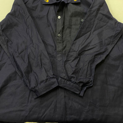 【現状渡し品】【メンズ】 SWISS スイス HALF BUTTON SMOCK SBB.CFF. VINTAGE ハーフ ボタン スモック ジャケット ライトアウター ヴィンテージ スイス連邦鉄道 145-260624-sa-01-tei サイズ：110 カラー：ネイビー 万代Net店