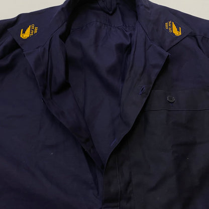 【現状渡し品】【メンズ】 SWISS スイス HALF BUTTON SMOCK SBB.CFF. VINTAGE ハーフ ボタン スモック ジャケット ライトアウター ヴィンテージ スイス連邦鉄道 145-260624-sa-01-tei サイズ：110 カラー：ネイビー 万代Net店