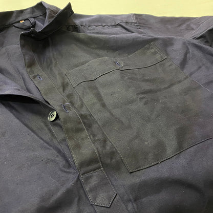 【現状渡し品】【メンズ】 SWISS スイス HALF BUTTON SMOCK SBB.CFF. VINTAGE ハーフ ボタン スモック ジャケット ライトアウター ヴィンテージ スイス連邦鉄道 145-260624-sa-01-tei サイズ：110 カラー：ネイビー 万代Net店