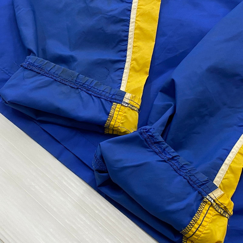 【現状渡し品】【メンズ】 NIKE ナイキ 70's VINTAGE HALF ZIP DH LOGO NYLON JACKET 70年代 ヴィンテージ ハーフ ジップ DH ロゴ ナイロン ジャケット ライトアウター 148-260624-sa-04-tei サイズ：L カラー：ブルー 万代Net店