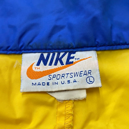 【現状渡し品】【メンズ】 NIKE ナイキ 70's VINTAGE HALF ZIP DH LOGO NYLON JACKET 70年代 ヴィンテージ ハーフ ジップ DH ロゴ ナイロン ジャケット ライトアウター 148-260624-sa-04-tei サイズ：L カラー：ブルー 万代Net店
