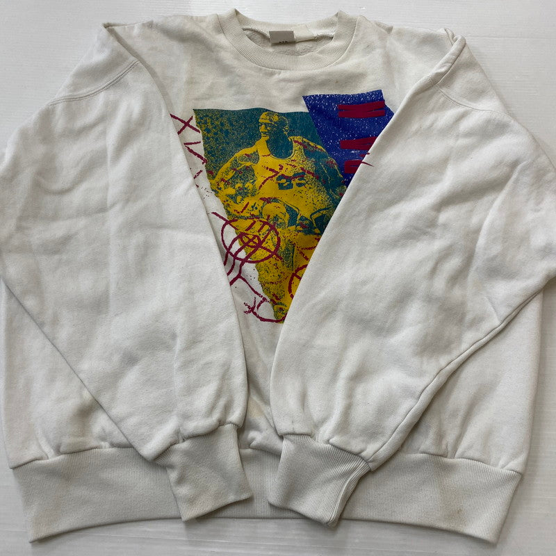 【現状渡し品】【メンズ】 NIKE ナイキ 90's AIR JORDAN SWEAT 90年代 エア ジョーダン スウェット 長袖 トップス トレーナー 148-260624-sa-12-tei サイズ：XL カラー：ホワイト 万代Net店