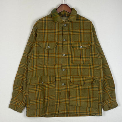 【中古品】【メンズ】 WOOLRICH ウールリッチ 70's VINTAGE CHECK SHIRT JACKET 70年代 ヴィンテージ チェック シャツ ジャケット アウター 144-260623-sa-01-tei サイズ：42 カラー：イエロー 万代Net店