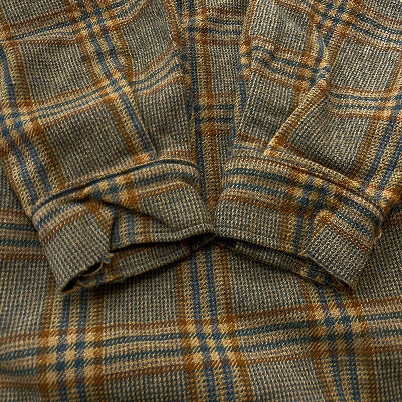 【中古品】【メンズ】 WOOLRICH ウールリッチ 70's VINTAGE CHECK SHIRT JACKET 70年代 ヴィンテージ チェック シャツ ジャケット アウター 144-260623-sa-01-tei サイズ：42 カラー：イエロー 万代Net店
