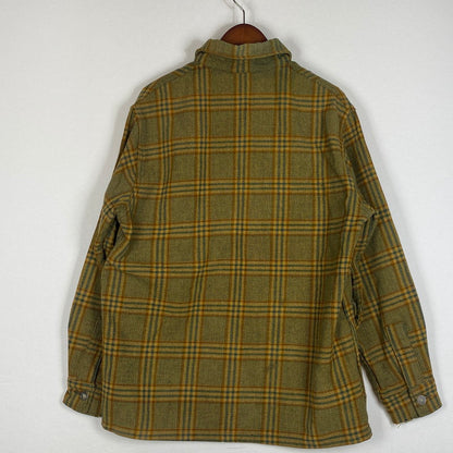 【中古品】【メンズ】 WOOLRICH ウールリッチ 70's VINTAGE CHECK SHIRT JACKET 70年代 ヴィンテージ チェック シャツ ジャケット アウター 144-260623-sa-01-tei サイズ：42 カラー：イエロー 万代Net店