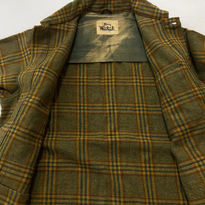 【中古品】【メンズ】 WOOLRICH ウールリッチ 70's VINTAGE CHECK SHIRT JACKET 70年代 ヴィンテージ チェック シャツ ジャケット アウター 144-260623-sa-01-tei サイズ：42 カラー：イエロー 万代Net店