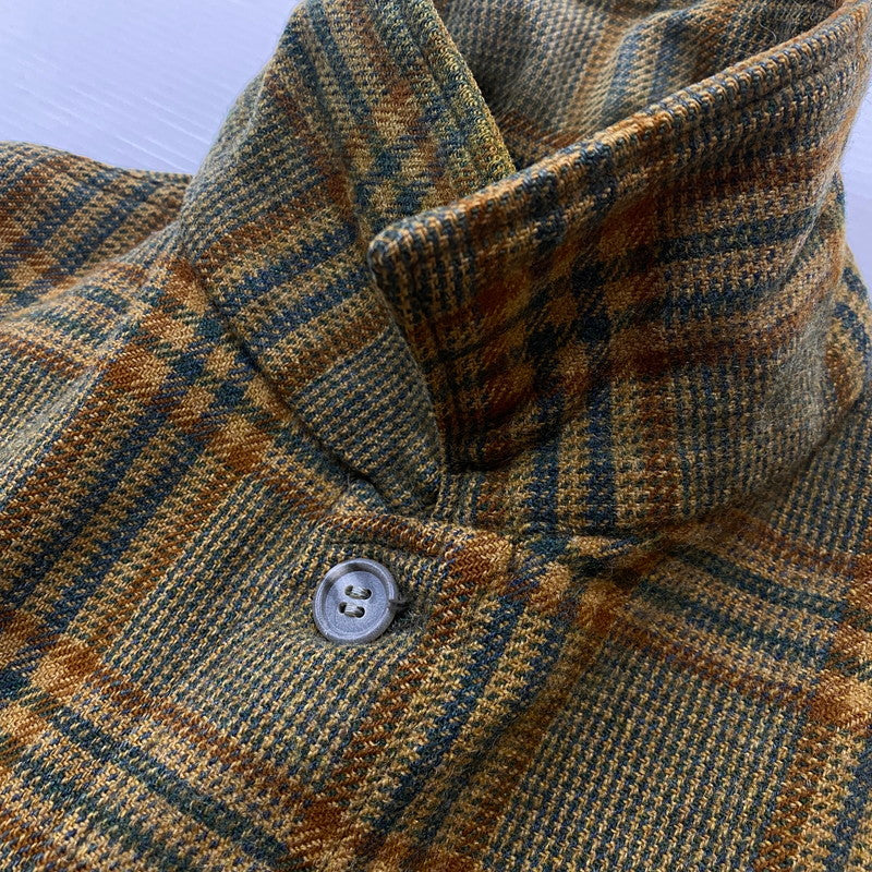【中古品】【メンズ】 WOOLRICH ウールリッチ 70's VINTAGE CHECK SHIRT JACKET 70年代 ヴィンテージ チェック シャツ ジャケット アウター 144-260623-sa-01-tei サイズ：42 カラー：イエロー 万代Net店
